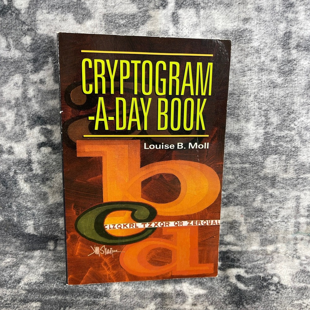 Cryptogram-A-Day Book Louise B Moll Sterling Daily Puzzle Paperback Word Games